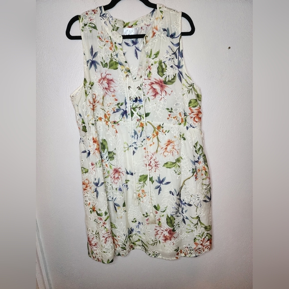 Johnny Was Caprice Lace Up Mini Dress - Picture 4 of 7